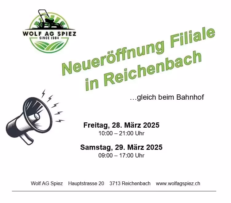 Neueröffnung Filiale in Reichenbach
